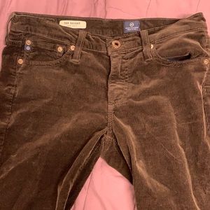 The Ballad Slim Boot 27R brown cords AG jeans